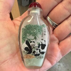 Vintage reverse painted snuff bottle